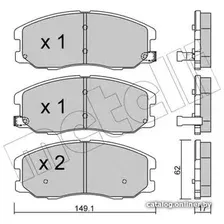 Тормозные колодки Metelli 2207780