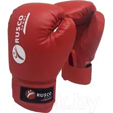 Боксерские перчатки RuscoSport 6oz (красный)