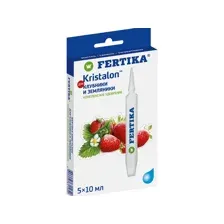 Удобрение FERTIKA Кристалон для клубники, земляники жидкий, минеральное (5*10мл)