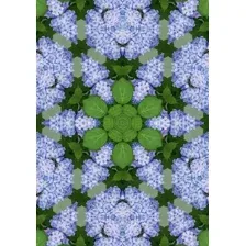 Фотообои листовые Твоя планета Цветочный калейдоскоп (194x272)