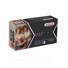 Перчатки нитриловые XS Adele (100шт/уп) розовый перламутр