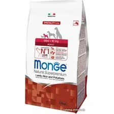Сухой корм для собак Monge Mini Adult Lamb, Rice and Potatoes 800 г