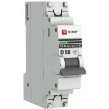 Выключатель автоматический EKF PROxima ВА 47-63 1P 3А (C) 4,5kA