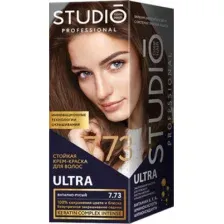 Крем-краска для волос Studio Professional 3D Holography 7.73 (янтарно-русый)