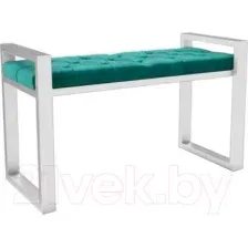Банкетка Hype Mebel Бридж (белый/зеленый)