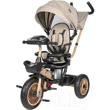 Трехколесный велосипед с ручкой Farfello PL-03 (хаки)