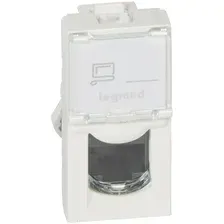 Розетка компьютерная Legrand Mosaic 076551 (белый)