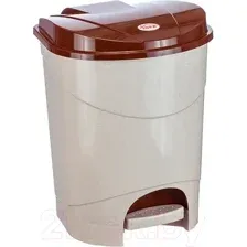 Контейнер для мусора Idea бежевый мрамор, 11л
