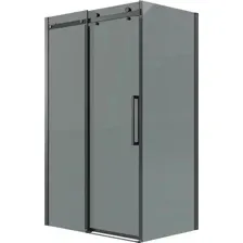 Душевой уголок Grossman Classic 130x80x195 120.K33.04.1380.21.10 (черный матовый/тонированное стекло)