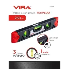 Уровень торпедо магнитный 230мм. VIRA