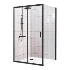 Душевой уголок BelBagno UNO-195-AH-1-120/80-C-NERO