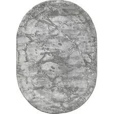 Ковер для жилой комнаты Safyun Eva LZ191-LIGHT-GREY-OVAL (2x3)