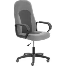 Офисное кресло TetChair Parma (флок/ткань, серый)