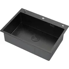 Мойка ARFEKA ECO AR 700500 POP-UP BLACK PVD NANO