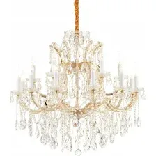 Подвесная люстра iLamp Diamond 6071-18 GD+CL