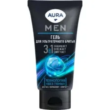 Гель для бритья Aura Men туба/флиптоп (150мл)