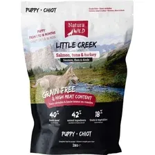 Сухой корм для щенков беззерновой NATURA WILD Little Creek лосось с тунцом и индейкой 2 кг 