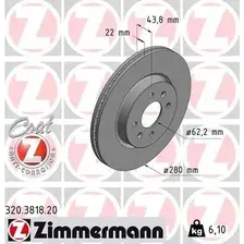 Тормозной диск ZIMMERMANN 320.3818.20 вентилируемый ,