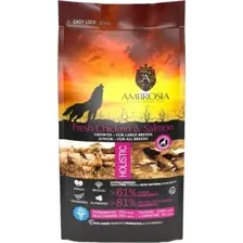 Сухой корм для собак Ambrosia Grain Free (для щенков крупных пород курица и лосось) 12 кг