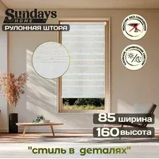 Рулонные шторы Sundays Home Лайнс 85х160 (лен)