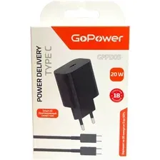 Сетевое зарядное GoPower GPPD05 (черный)