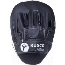 Боксерские лапы RuscoSport Изогнутые (черный)
