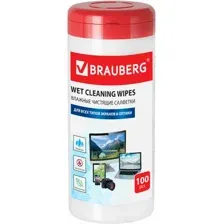 Влажные салфетки BRAUBERG 510122 (100 шт)