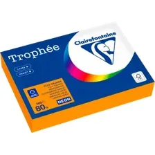 Бумага Clairefontaine А4 80г/м2 / 2978C (500л, неон оранжевый)