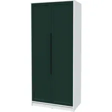 Шкаф распашной Интерлиния Концепт Тренд КТ-Ш2 (белый платинум/изумруд)