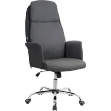 Офисное кресло King Style SHL-17 Harbor Fabric PU Chrome (темно-серый)