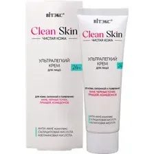 Крем для лица Витэкс Clean Skin Ультралегкий 24ч с анти-акне комплексом (50мл)
