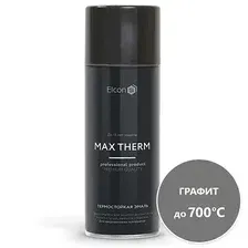 Эмаль термостойкая аэрозоль Elcon графит 0.52л