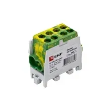 Клемма распределительная КСР с двойным винтом 2x25/2x16 желто-зеленая EKF PROxima