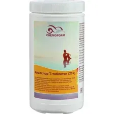 Химия для бассейна Chemoform Кемохлор T в таблетках по 20г 1кг