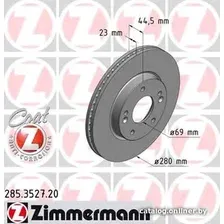 Тормозной диск Zimmermann 285352720