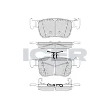 Тормозные колодки дисковые задняя ось ICER 182315-200