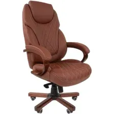 Офисное кресло CHAIRMAN 406 (экопремиум, коричневый)