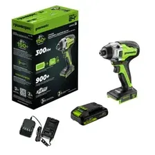 Винтоверт ударный аккумуляторный Greenworks 24V GD24ID3 (1x2Ач, ЗУ, кор) 300Нм, 3 режима, 0-2800об/м, гарантия 3 года