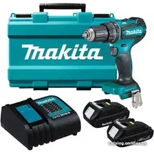 Ударная дрель-шуруповерт Makita DHP485RAJ (с 2-мя АКБ, кейс)