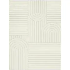 Ковер для жилой комнаты Radjab Carpet Сканди Сизаль Прямоугольник 10946A (2x4, Krem/Krem)