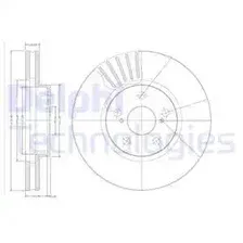 Тормозной диск DELPHI BG3189
