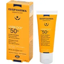 ISISPHARMA Uveblock fluide invisible Флюид с очень высокой степенью защиты от солнечного излучения 40 мл
