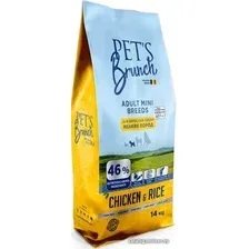 Сухой корм для собак Pet's Brunch Adult Mini Breeds для взрослых собак мелких пород с курицей 4 кг