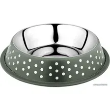Миска Duvo Plus Деко 13837/DV (зеленый в белый горох)