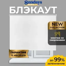 Рулонные шторы Sundays Home LM 167-01 180х185 (белый)