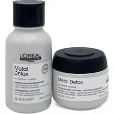 Набор косметики для волос LOreal Professionnel Мини-набор Дуо Metal Detox Шампунь 100мл  Маска 75мл