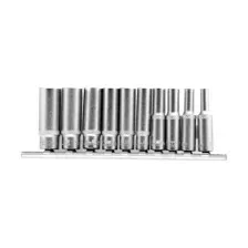 Набор удлиненных торцевых головок 1/4" 6-ти гр. 10шт. 4-13мм. Stels 13605