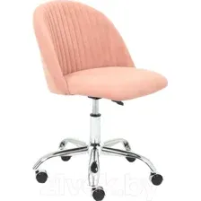 Кресло офисное Tetchair Melody флок (розовый)