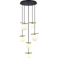 Подвесная люстра iLamp Golden 2134-6D BR+MBK