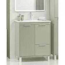 Brevita Тумба с умывальником Risacca Pistachio 70 RIS-06070-0842Я+B-OND070-01 (фисташковый)